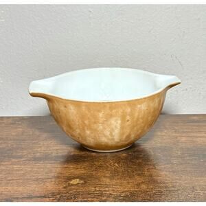 Vintage Pyrex Town & Country 441 Brown Cinderella Bowl 1-1/2 Pint- Restored